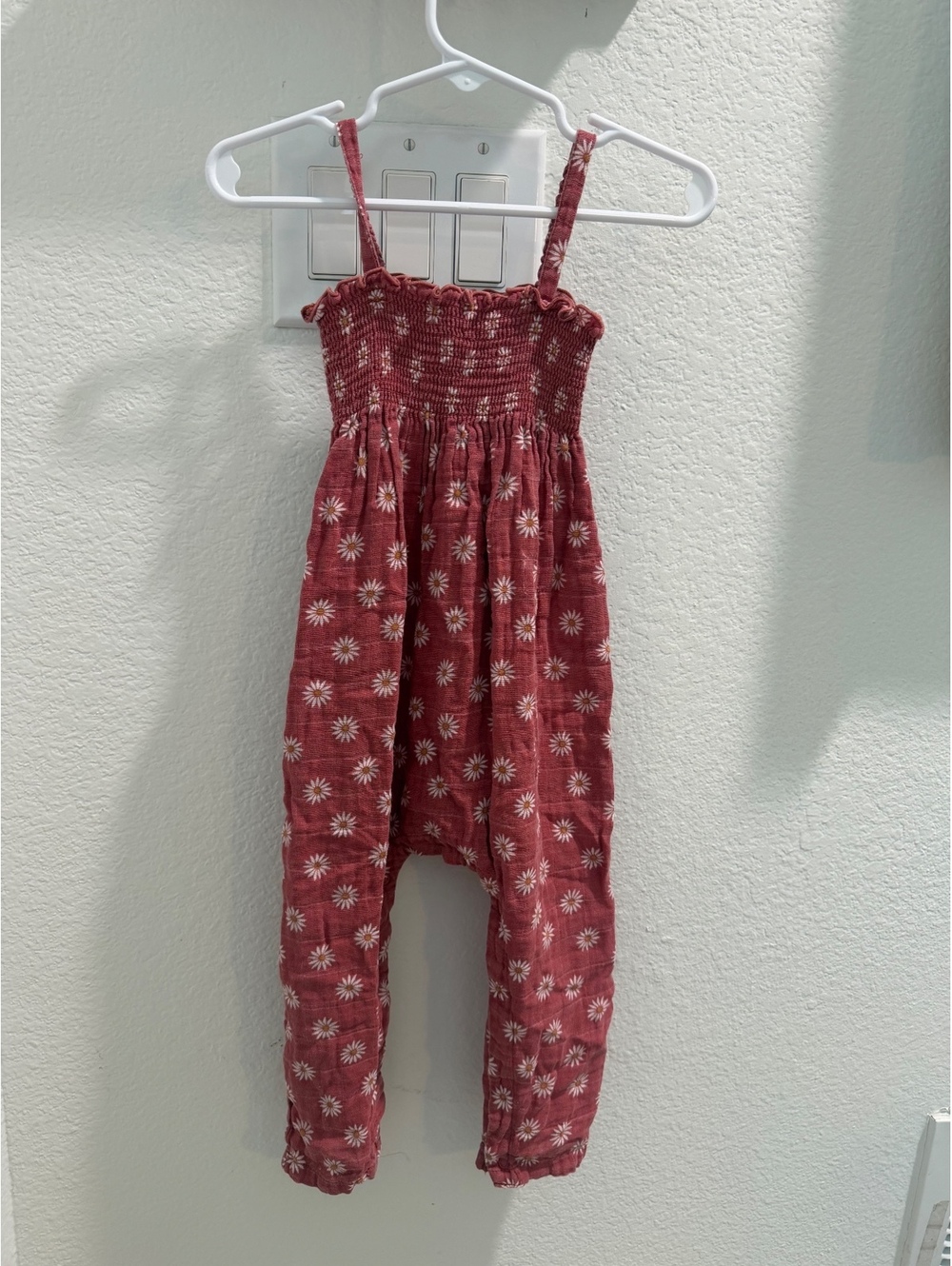 Angel Dear Muslin Floral Print Romper size 18-24 months